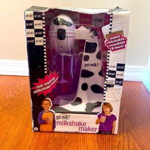 Vintage new in package new old stock got milk? Milkshake maker
